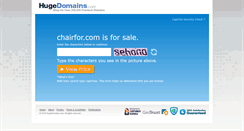 Desktop Screenshot of chairfor.com