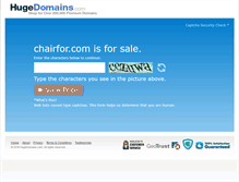 Tablet Screenshot of chairfor.com
